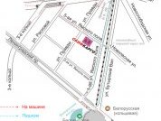 схема проезда к центральному офису транспортной компании Скиф-Карго в Москве